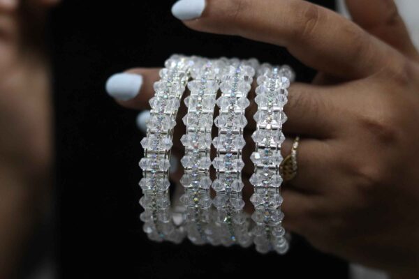 White Crystal Beaded set