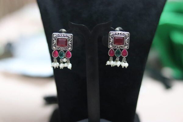 Phuljadi Oxidised Statement neckpiece set - Image 7