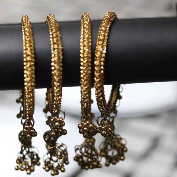 Golden Jhumka Bangles - Image 2