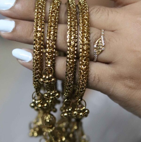 Golden Jhumka Bangles