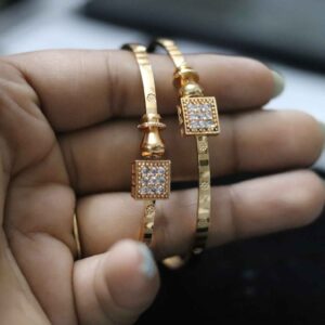 Golden Kada Diamond Bangles