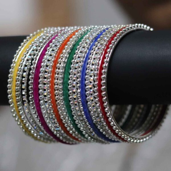 Multicolored Rainbow Bangles - Image 2