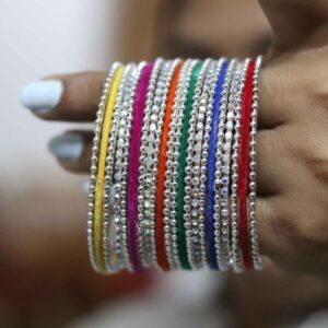 Multicolored Rainbow Bangles