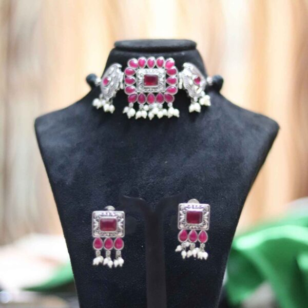 Phuljadi Oxidised Statement neckpiece set