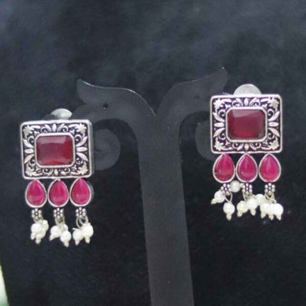 Phuljadi Oxidised Statement neckpiece set - Image 5