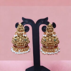 Traditional South Indian Lakshmi Jhumka