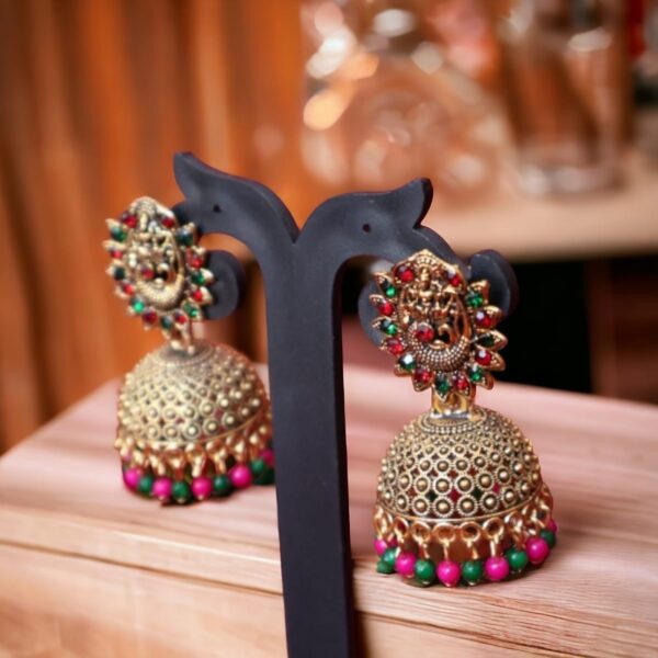 Lakshmi Multicolored Jhumka - Image 2