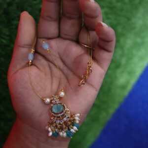 Victorian bead premium invisible chandbali chain 1