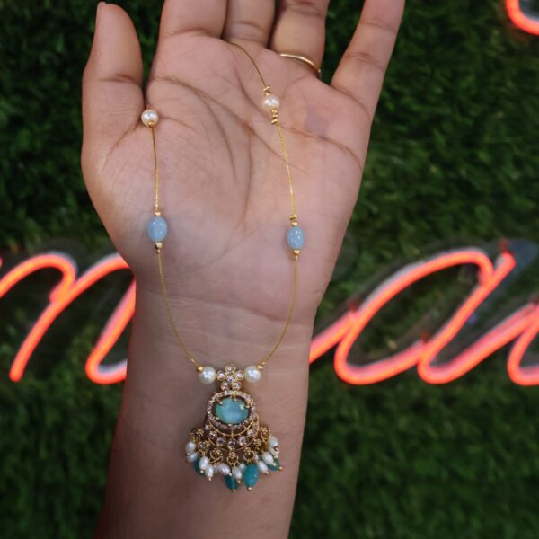 Victorian bead premium invisible chandbali chain 1 - Image 2
