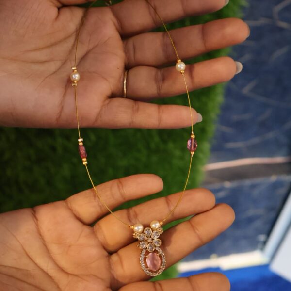 Victorian bead premium invisible chandbali chain 2 - Image 3