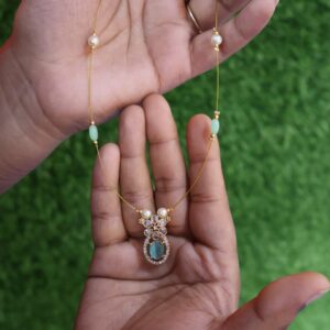 Victorian bead premium invisible chandbali chain 2
