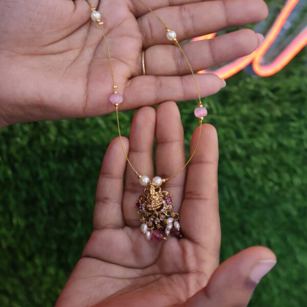 Victorian bead premium saraswati invisible chain - Image 3