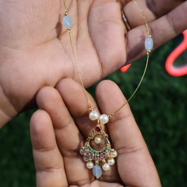 Victorian bead premium invisible chandbali chain 3 - Image 4