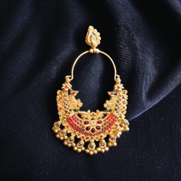Gold Plated Contemporary multistoned earrings - Image 2