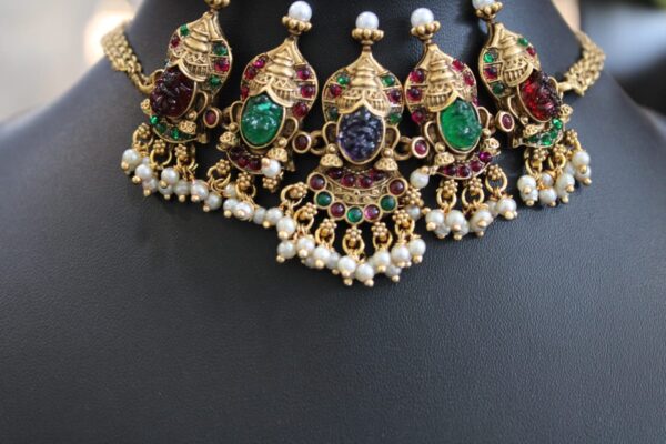 Traditional Ethnic Temple Choker Set - Image 3