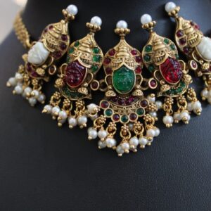 Traditional Ethnic Temple Choker Set