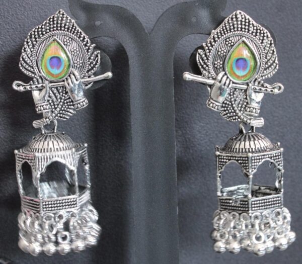 Krishna flute jhumki - Image 3