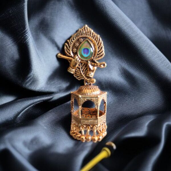 Krishna flute jhumki - Image 4
