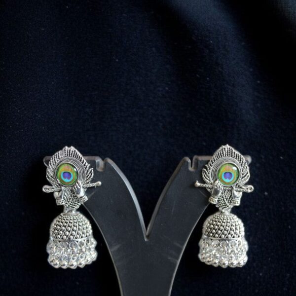 Krishna flute jhumki 2 - Image 3