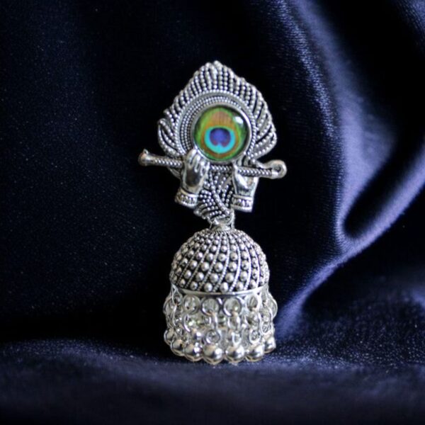 Krishna flute jhumki 2 - Image 7