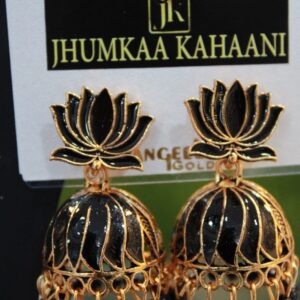 lotus earring gold 4