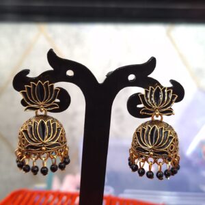 Golden Lotus Jhumkaa - 5