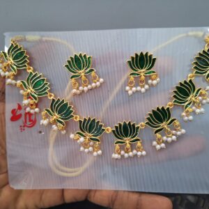 lotus necklace set premium
