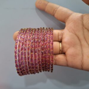 raindrop bangles pastel pink